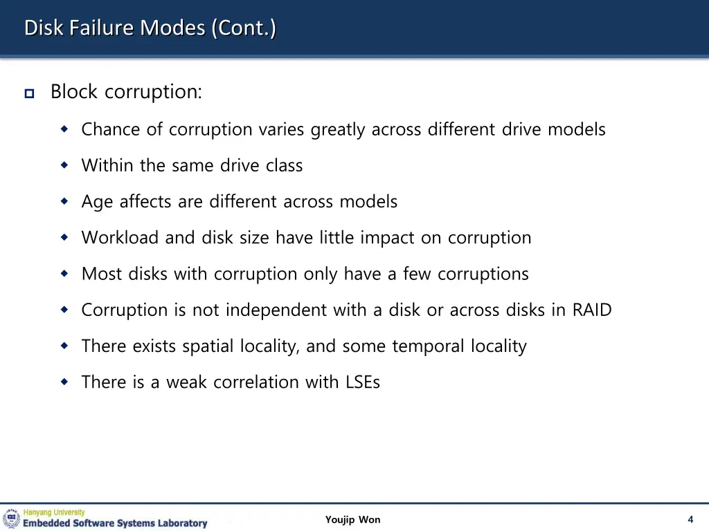 disk failure modes cont 1