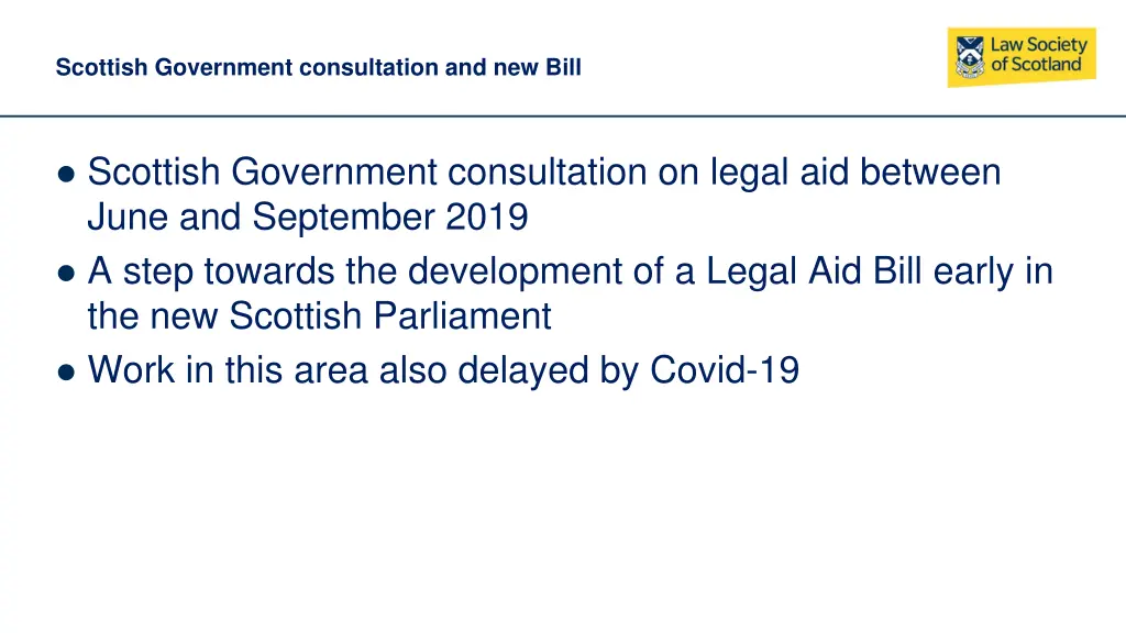 scottish government consultation and new bill 1