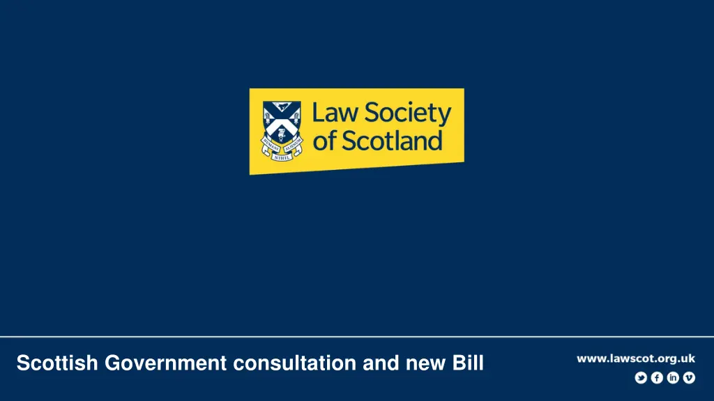 scottish government consultation and new bill