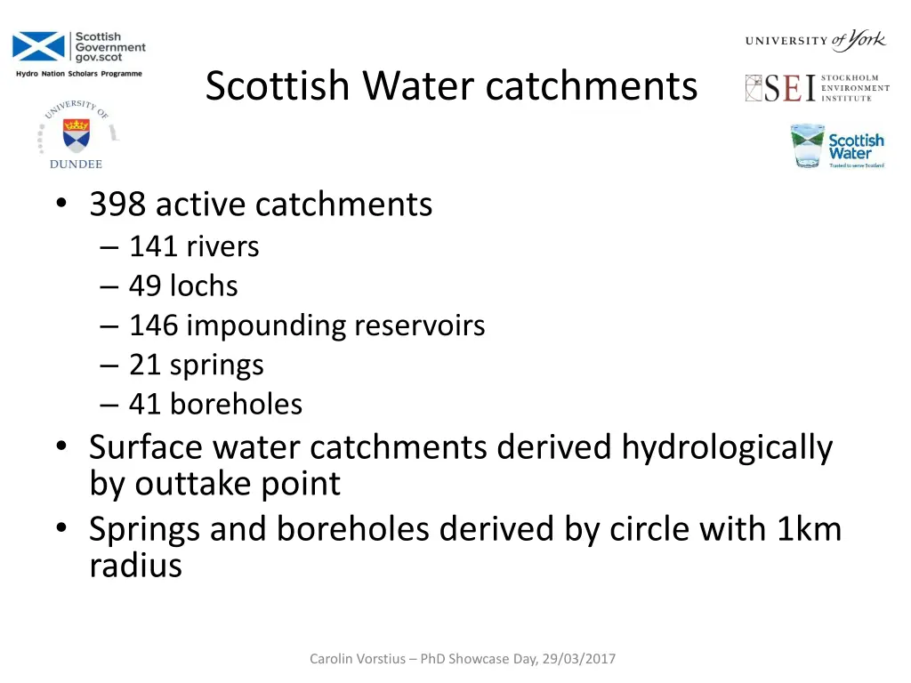 scottish water catchments
