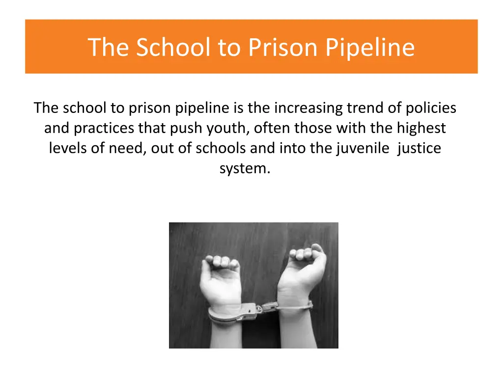 the school to prison pipeline