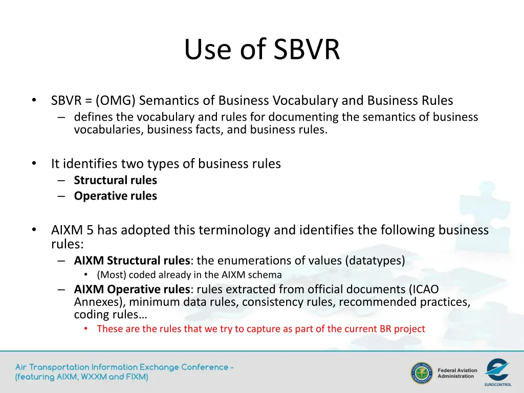 use of sbvr