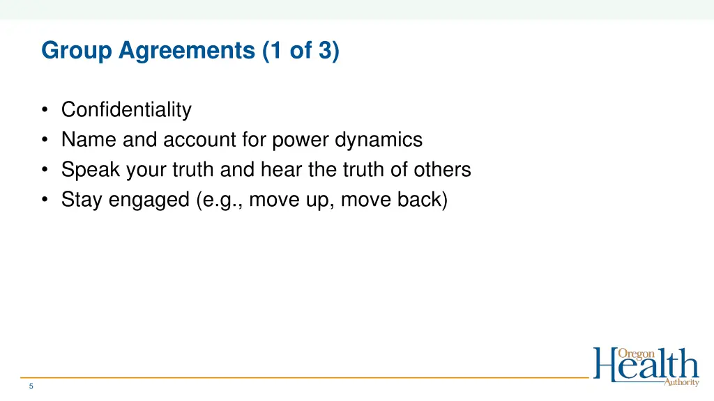 group agreements 1 of 3