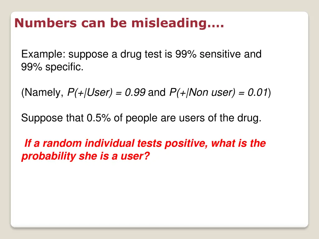 numbers can be misleading