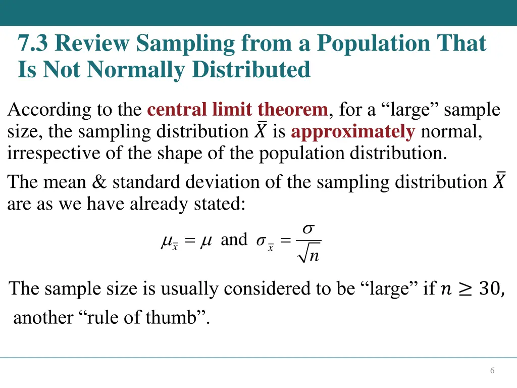 7 3 review sampling from a population that
