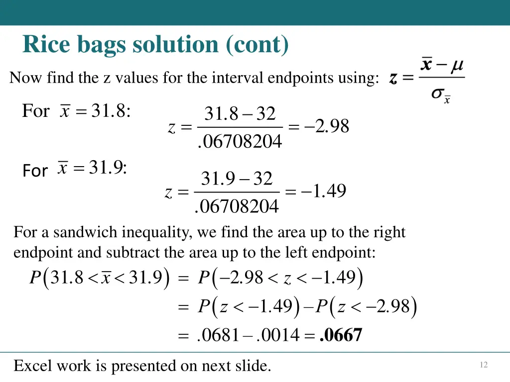 rice bags solution cont
