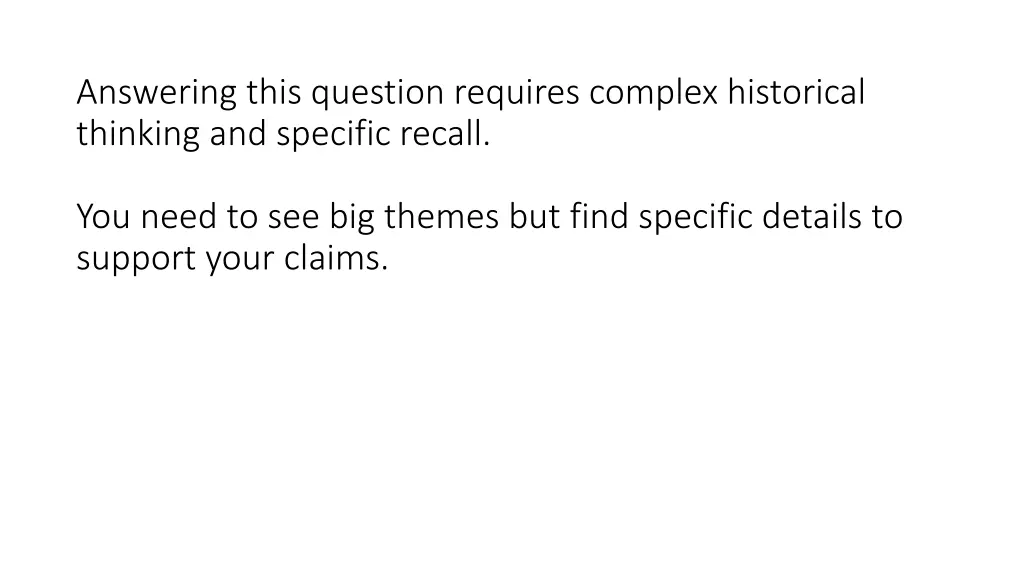 answering this question requires complex