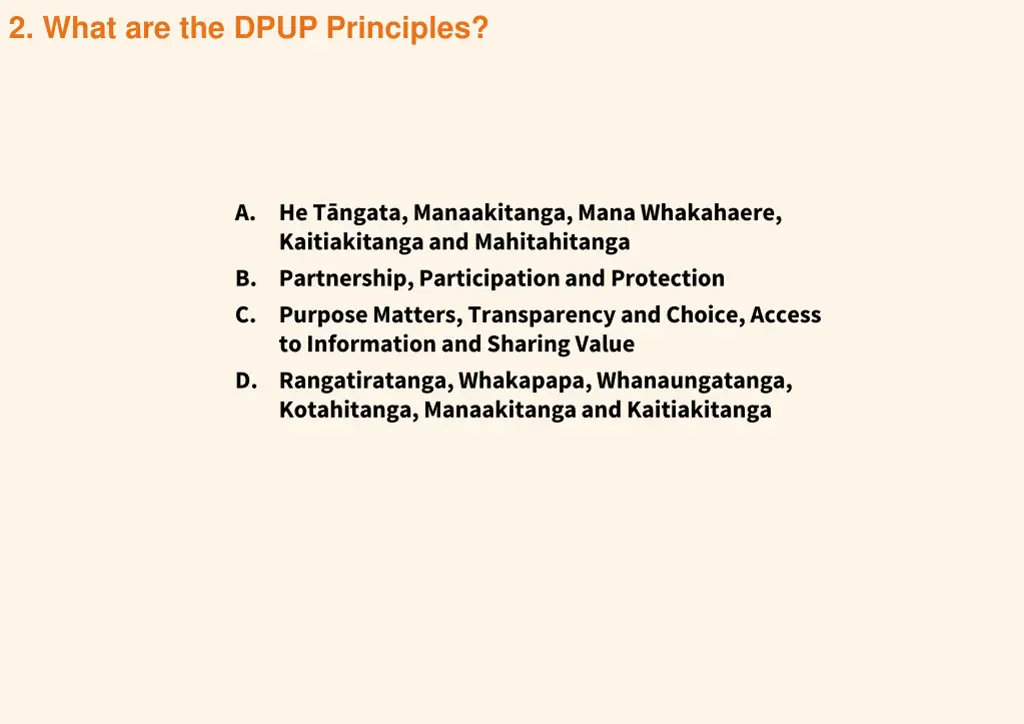 2 what are the dpup principles
