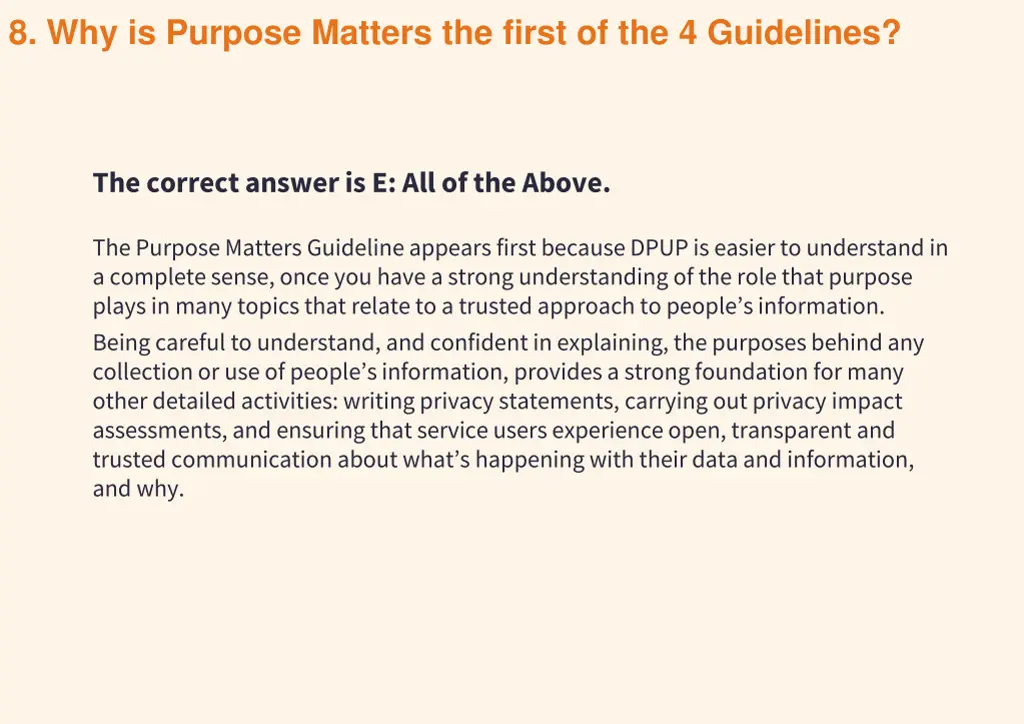 8 why is purpose matters the first 1