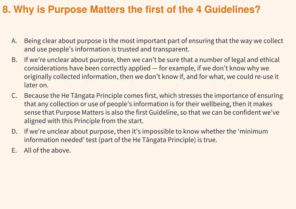 8 why is purpose matters the first