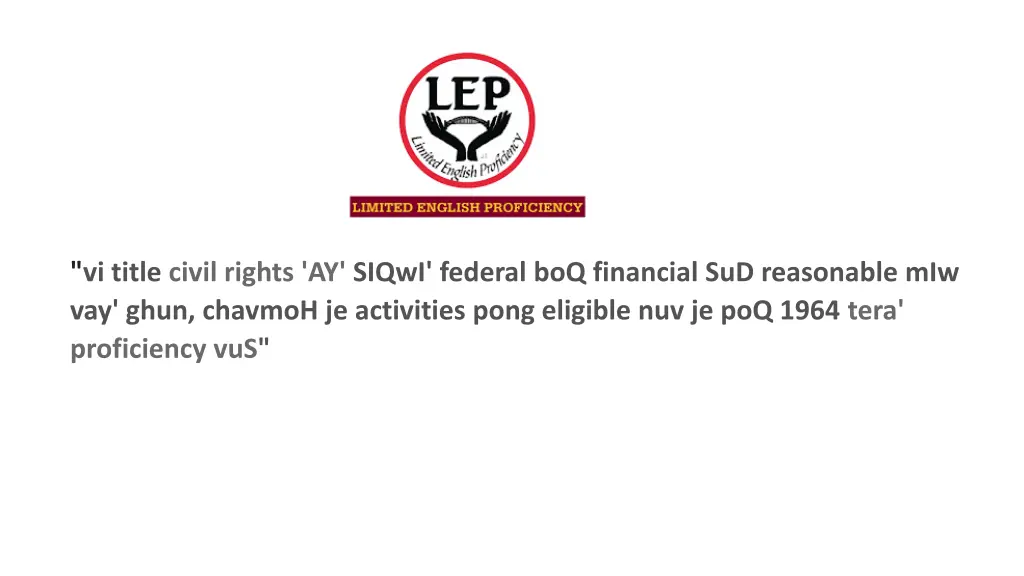 vi title civil rights ay siqwi federal