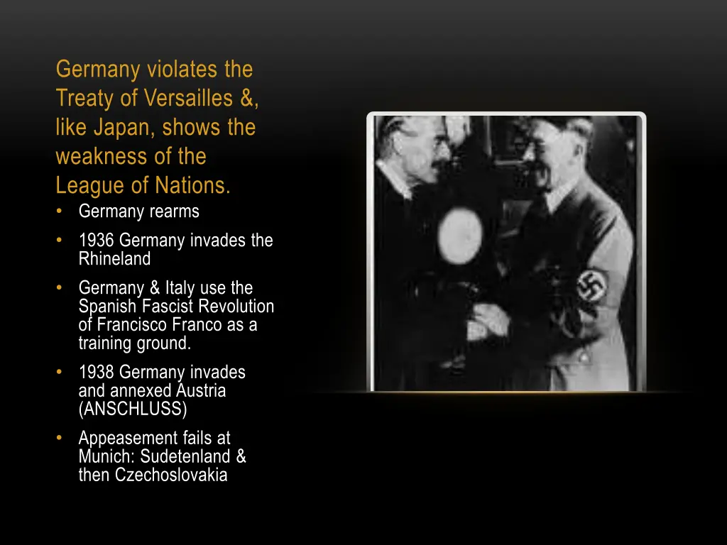 germany violates the treaty of versailles like