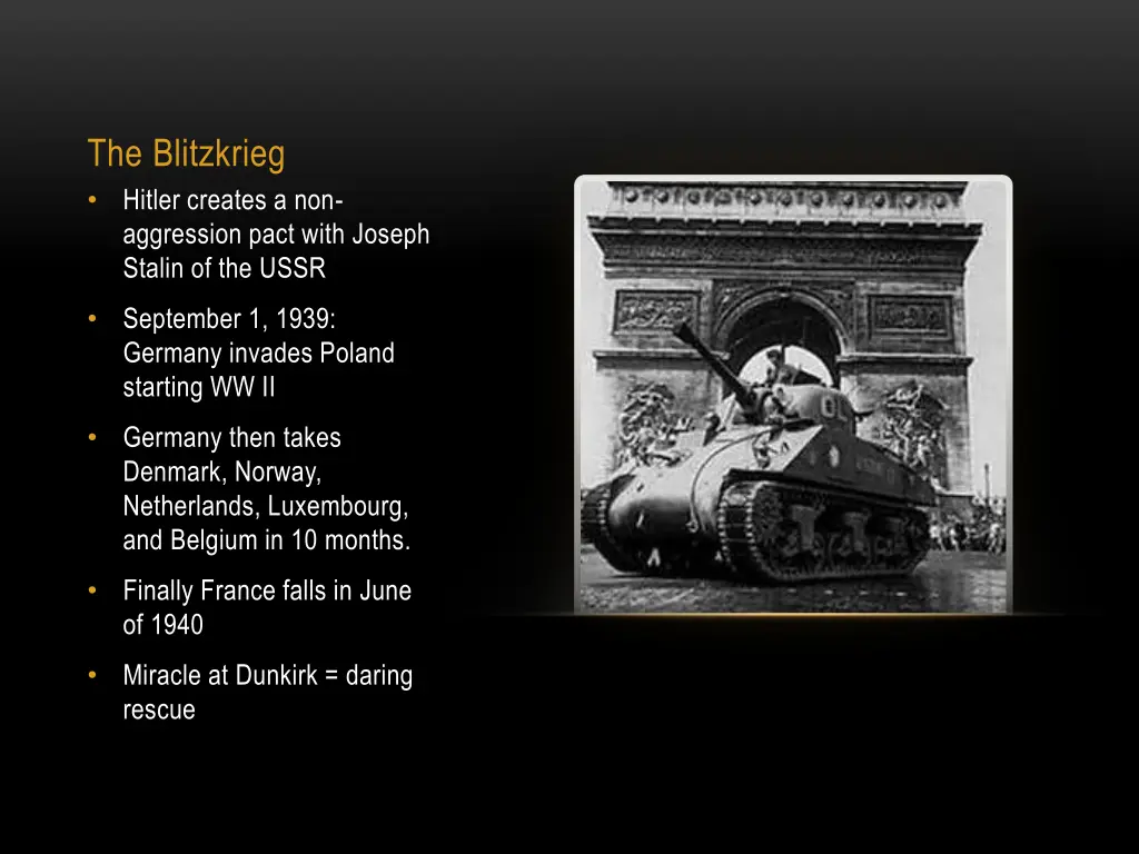 the blitzkrieg hitler creates a non aggression
