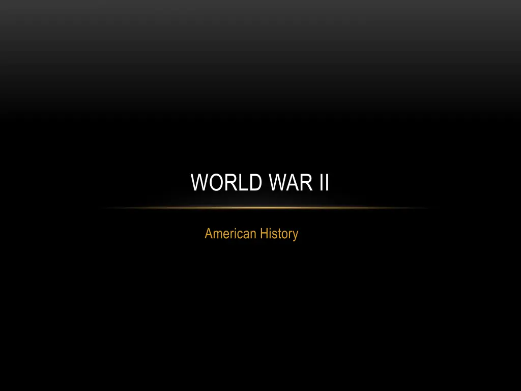 world war ii