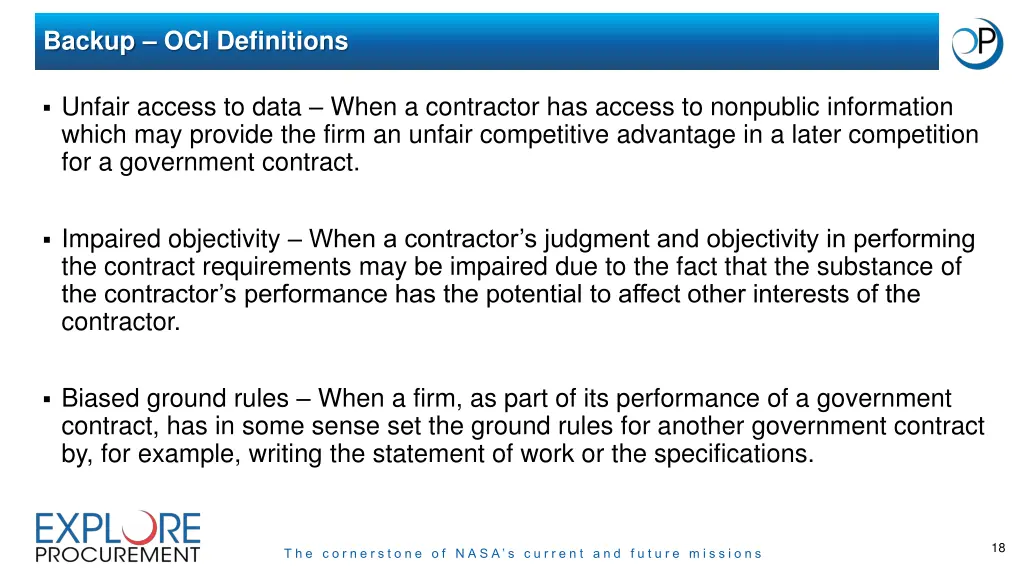 backup oci definitions