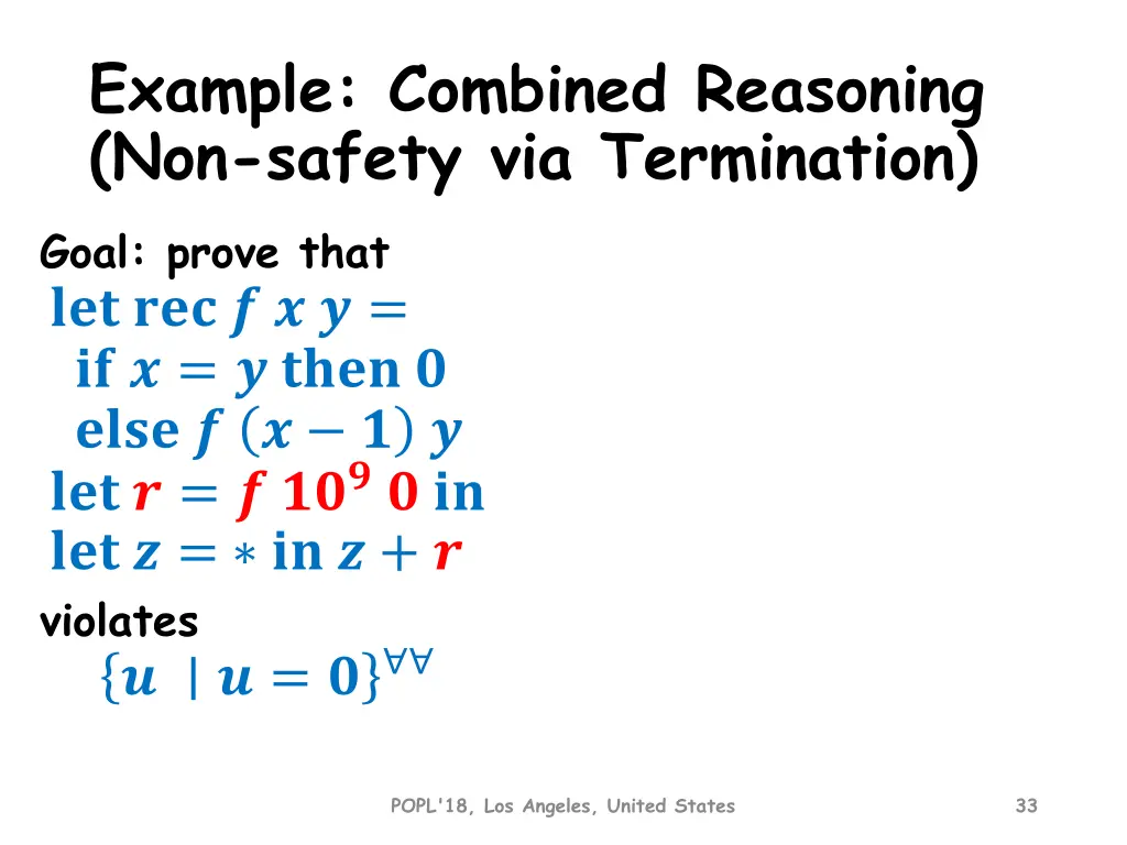 example combined reasoning non safety