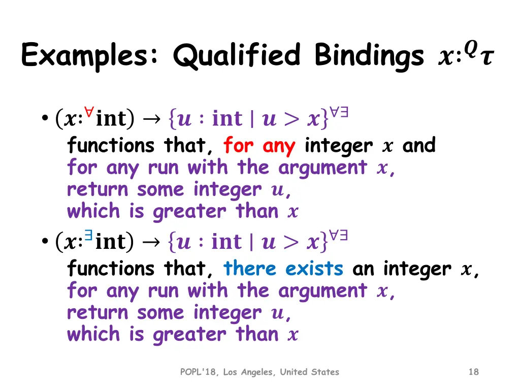 examples qualified bindings