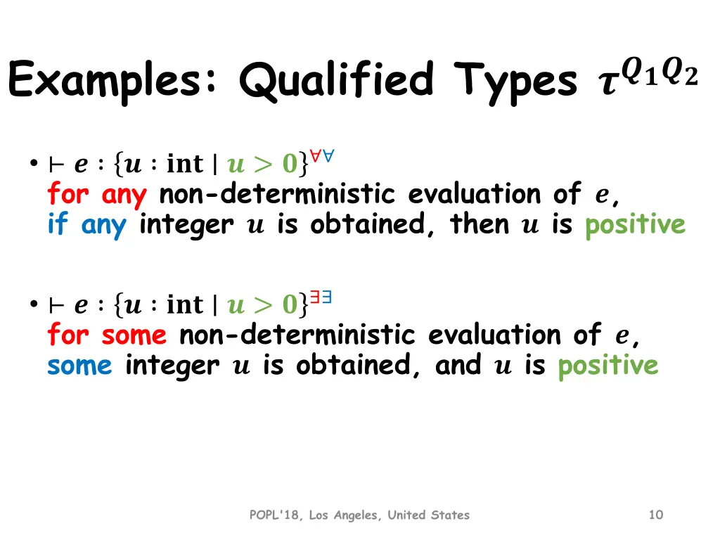examples qualified types