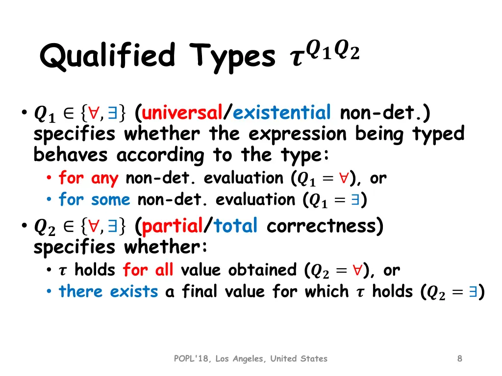 qualified types