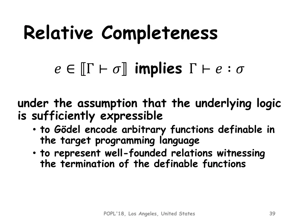 relative completeness
