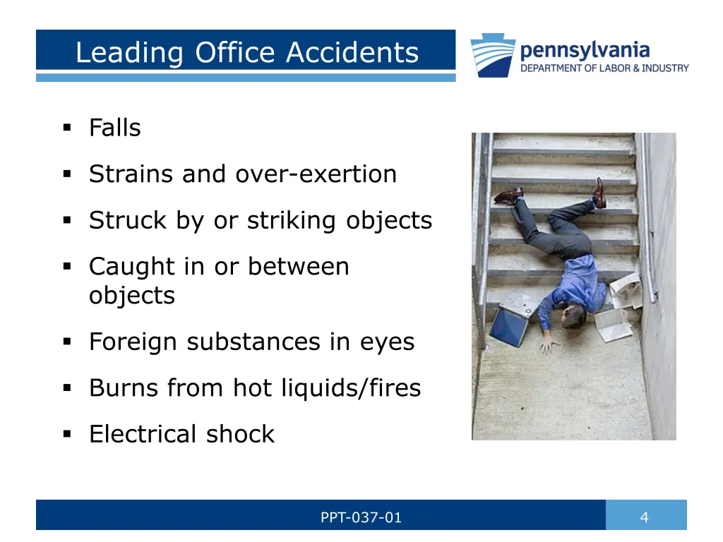 leading office accidents