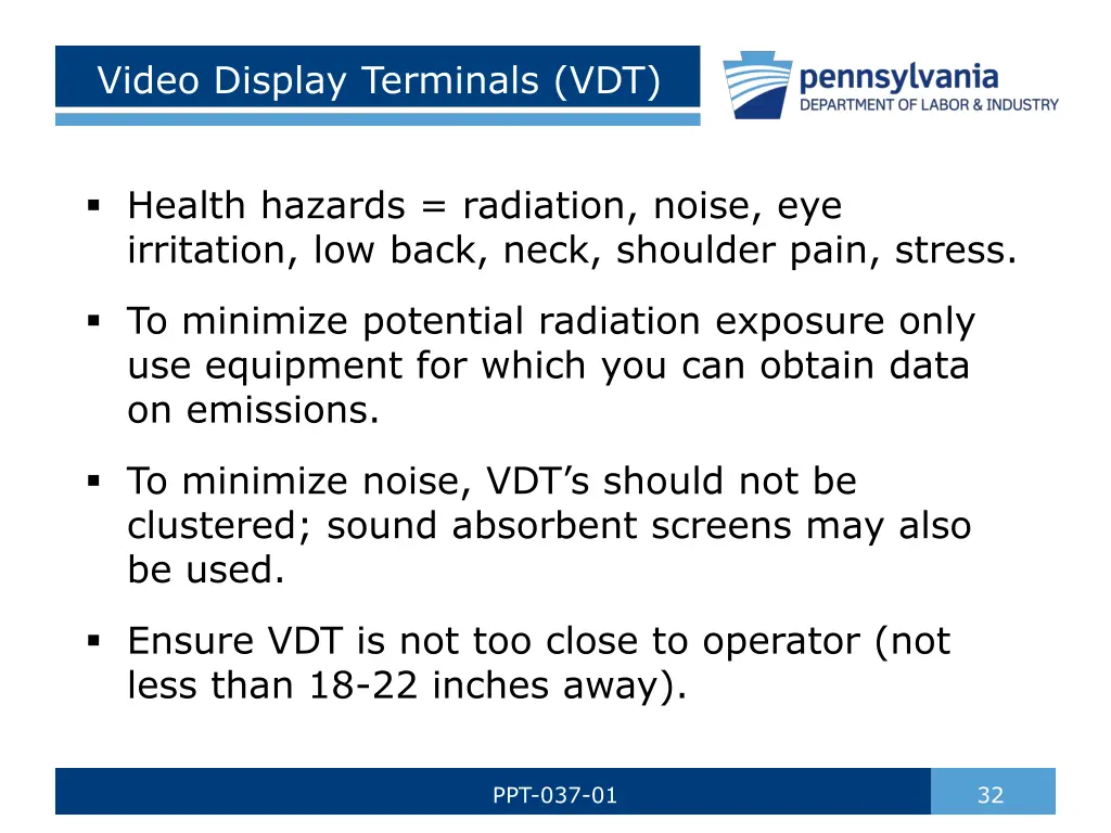 video display terminals vdt