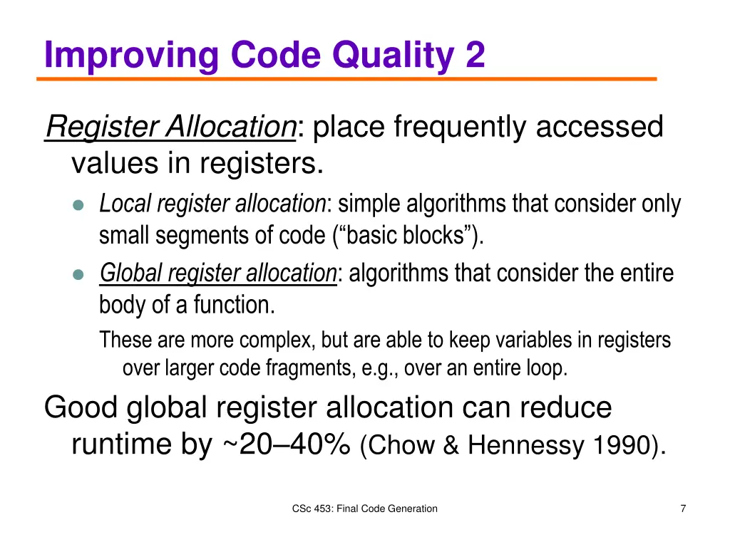 improving code quality 2