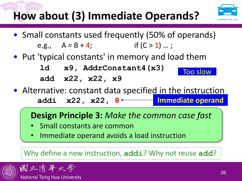 how about 3 immediate operands