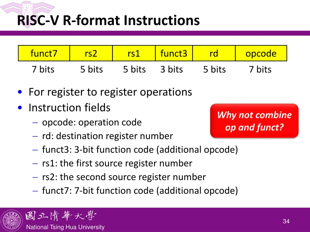 risc v r format instructions