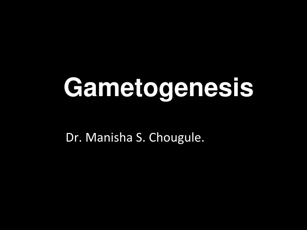 gametogenesis