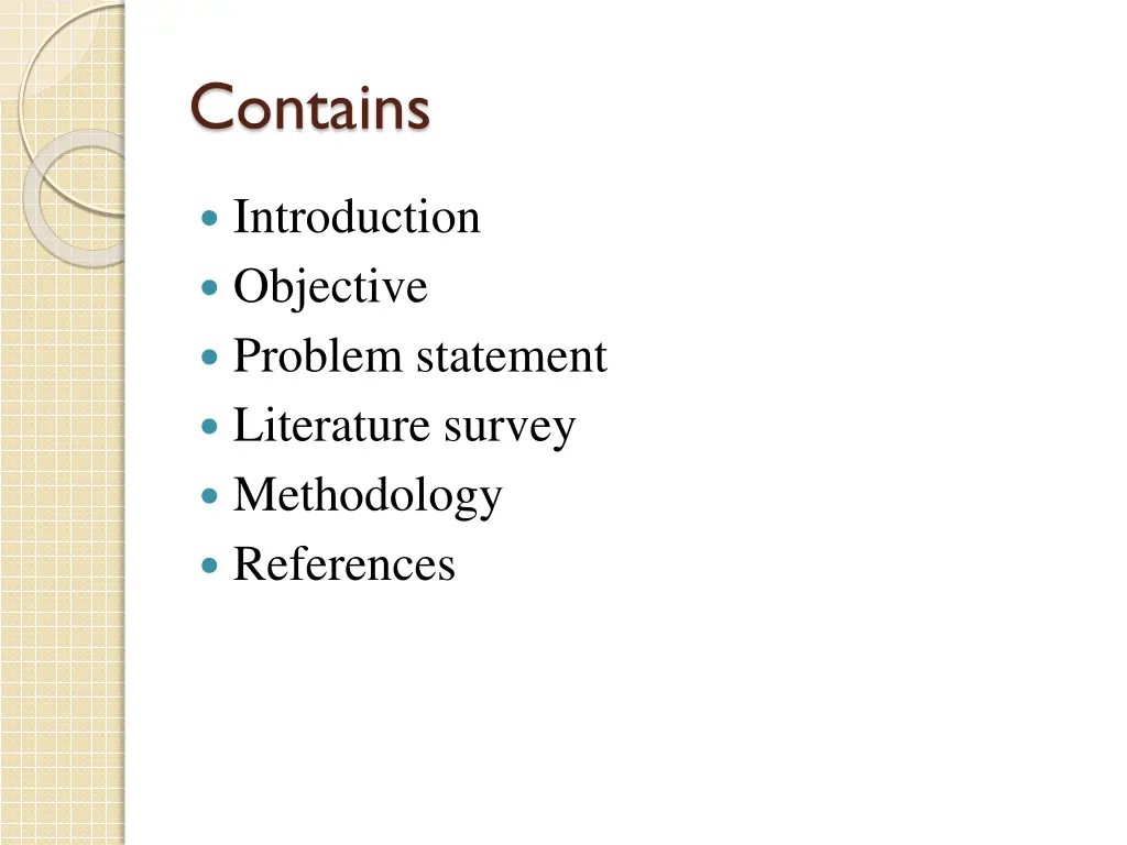 contains