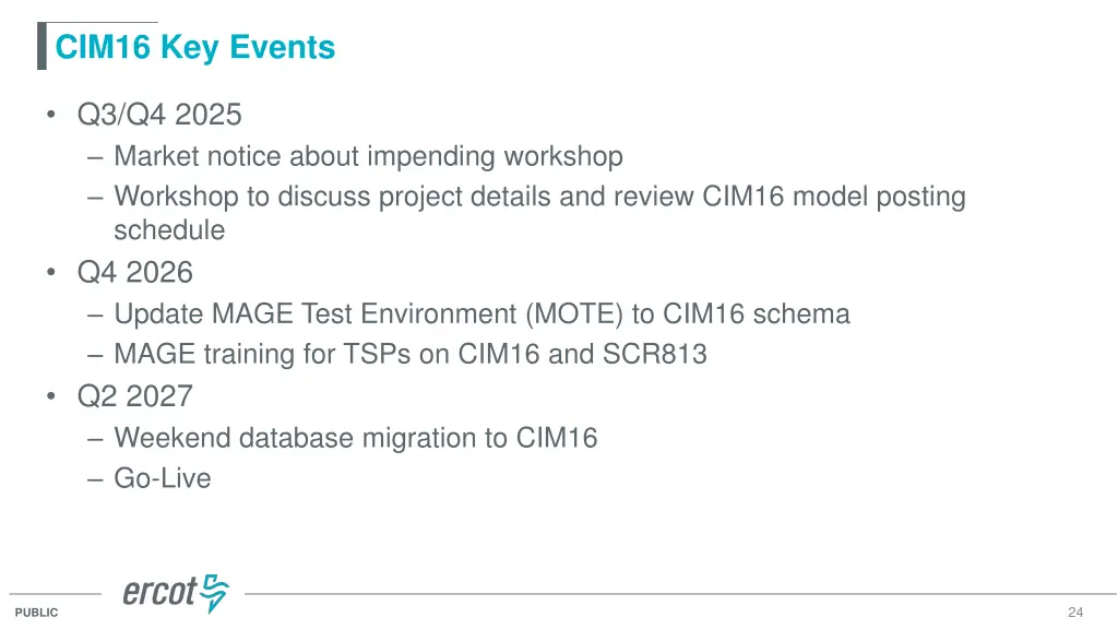 cim16 key events