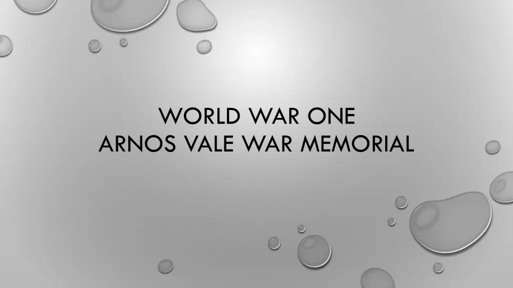 world war one arnos vale war memorial