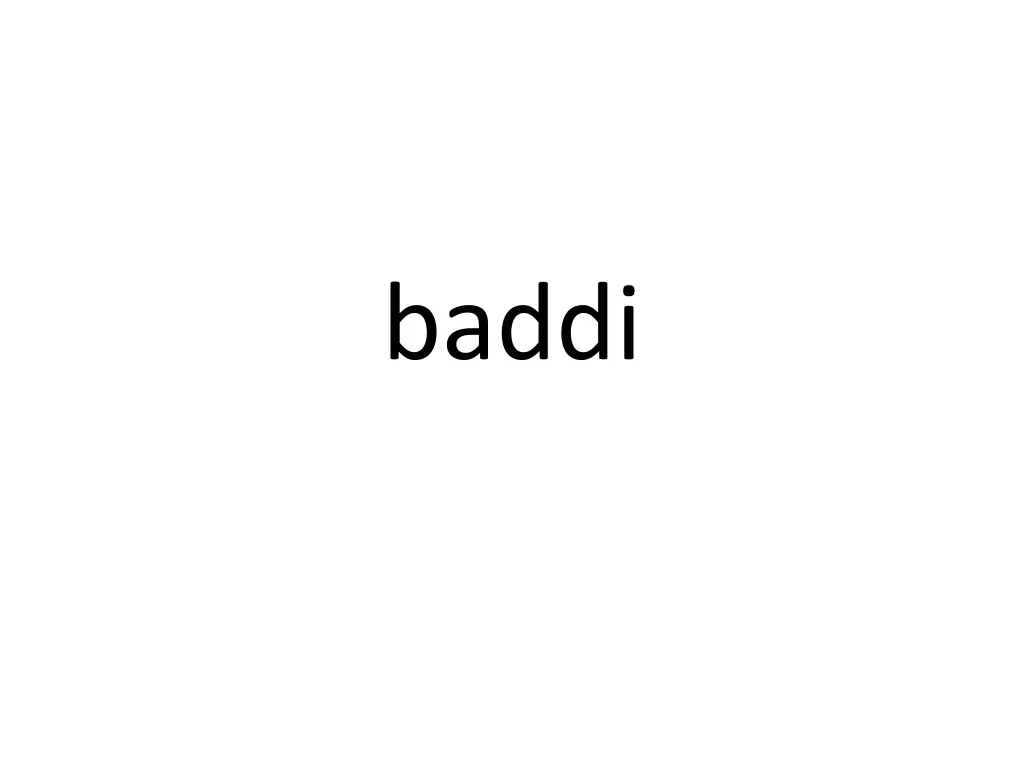 baddi