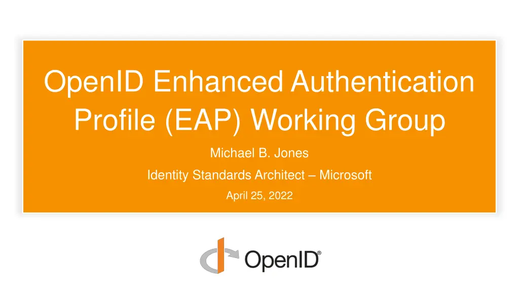 openid enhanced authentication profile