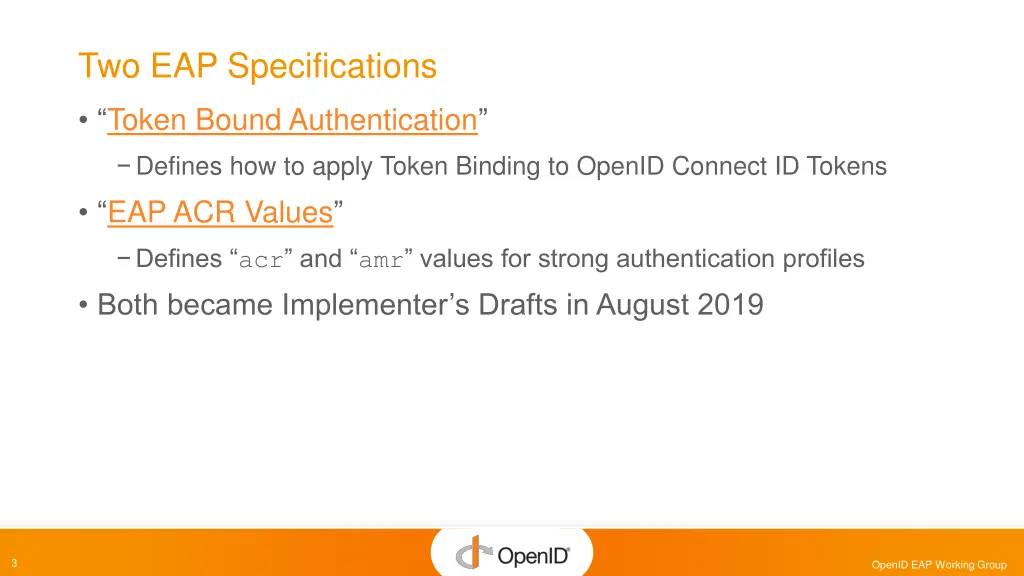 two eap specifications