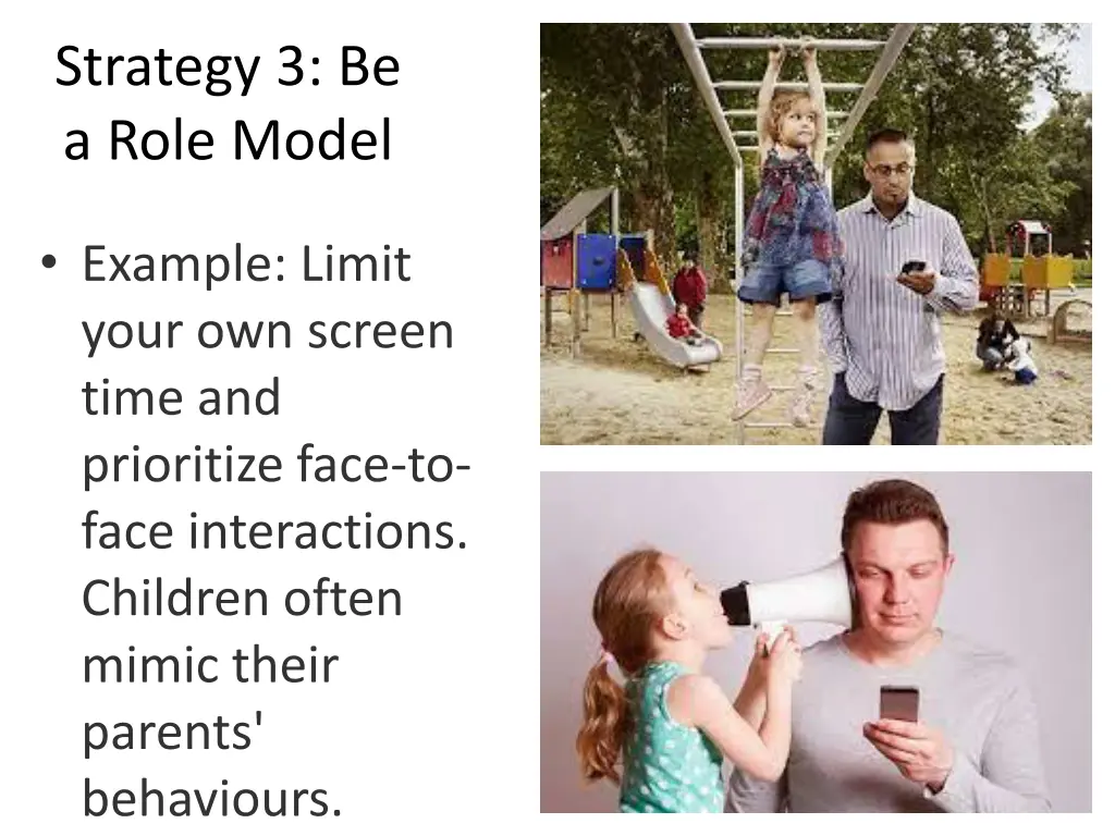strategy 3 be a role model
