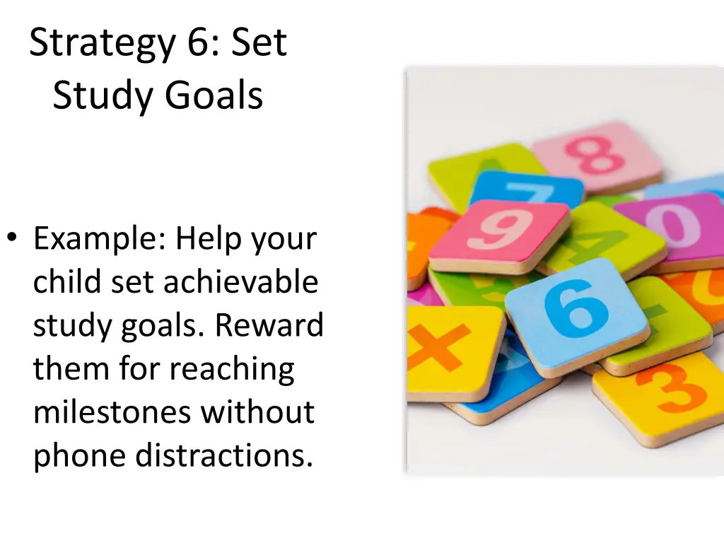 strategy 6 set study goals