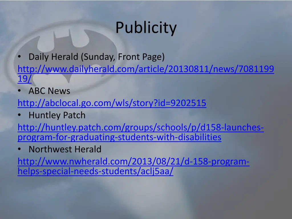 publicity