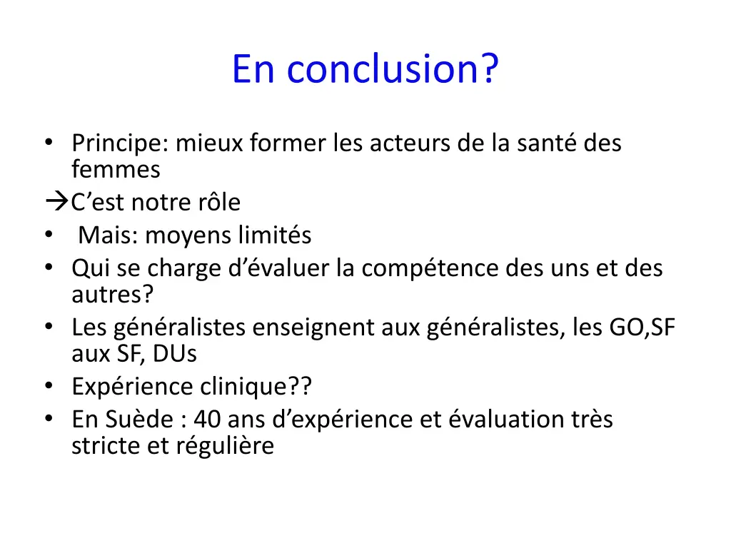 en conclusion