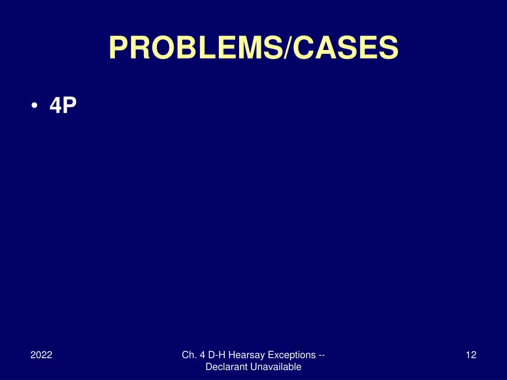 problems cases 1