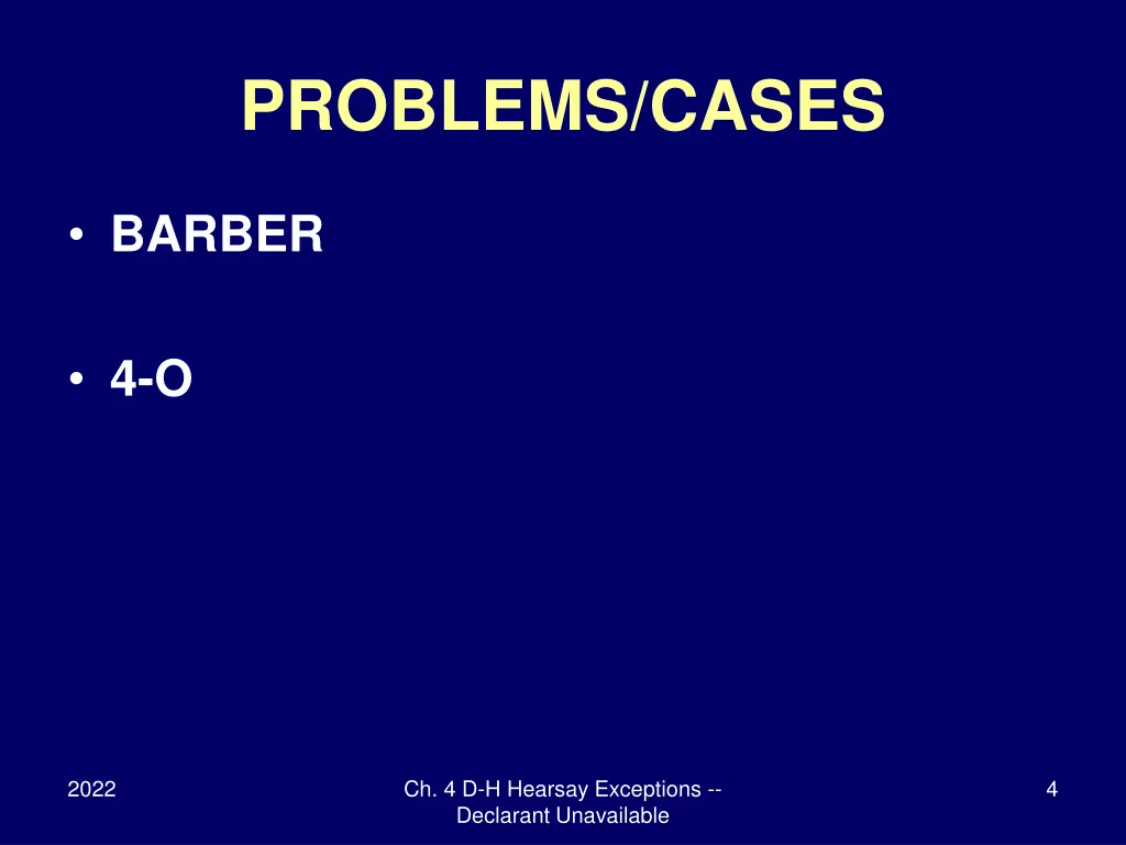problems cases
