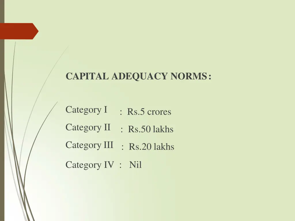 capital adequacy norms