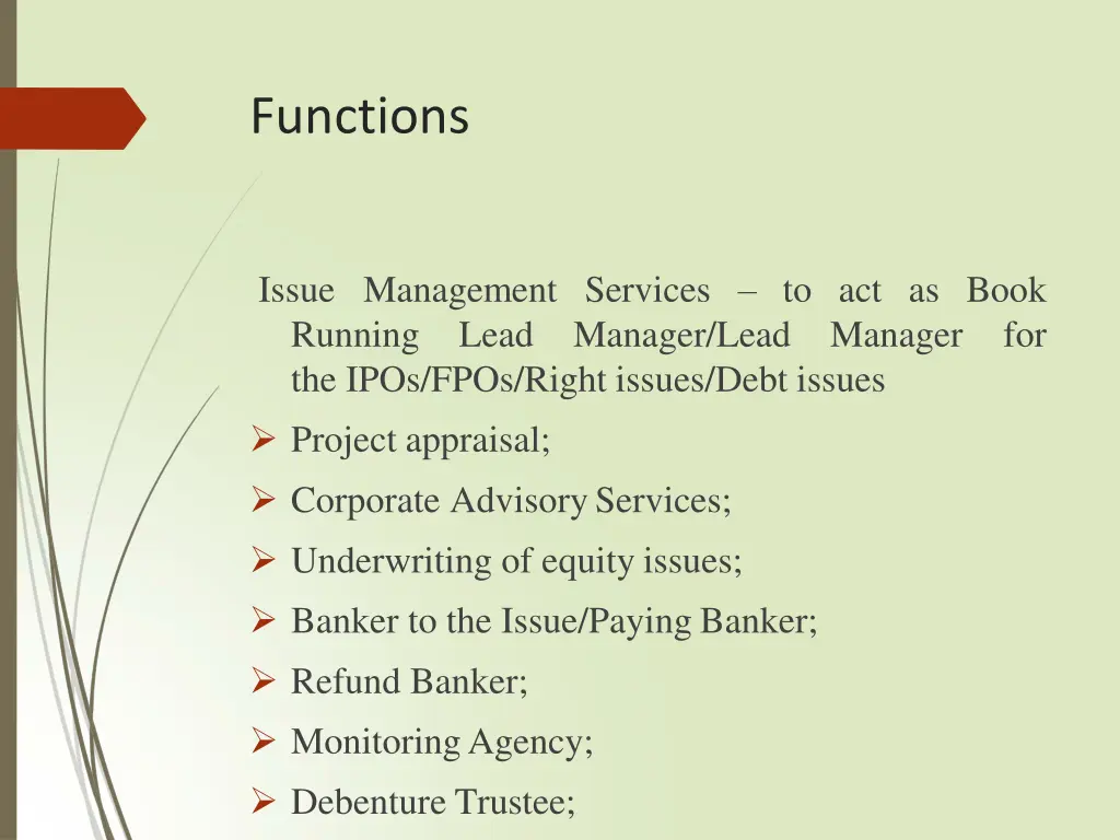 functions