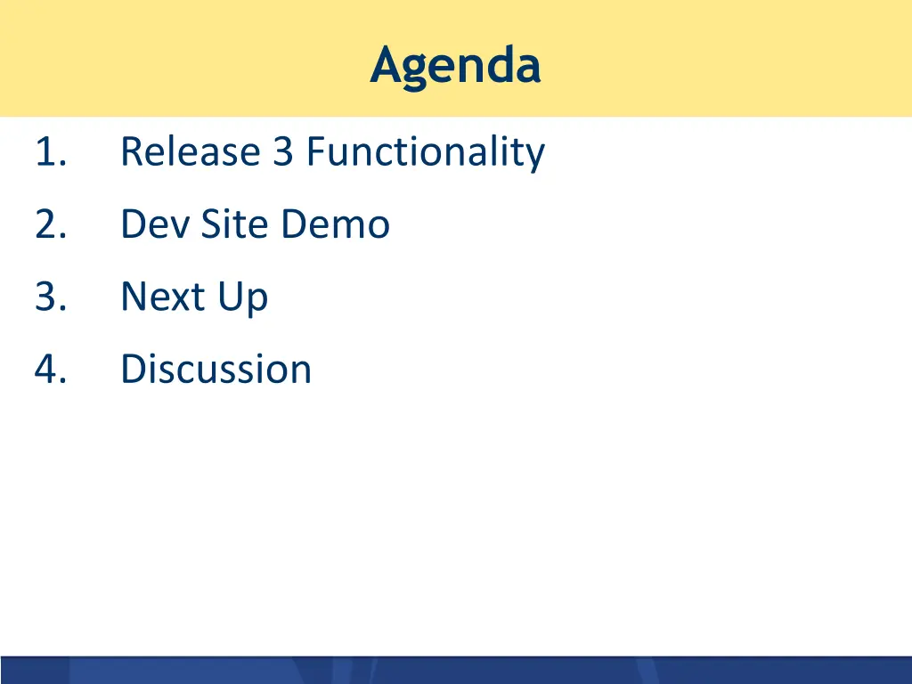 agenda
