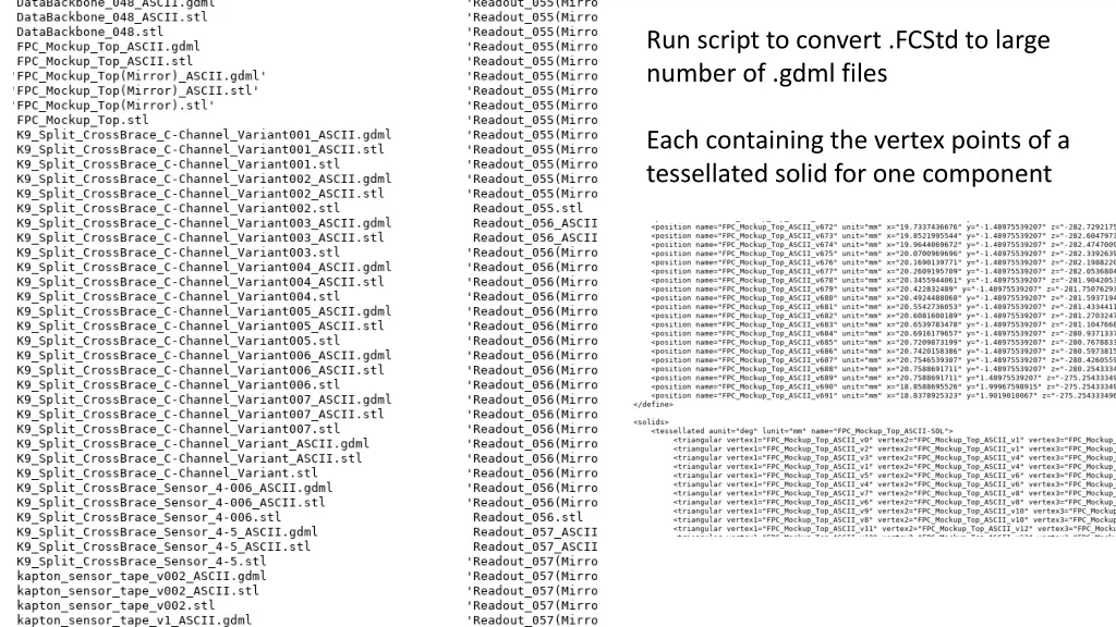 run script to convert fcstd to large number