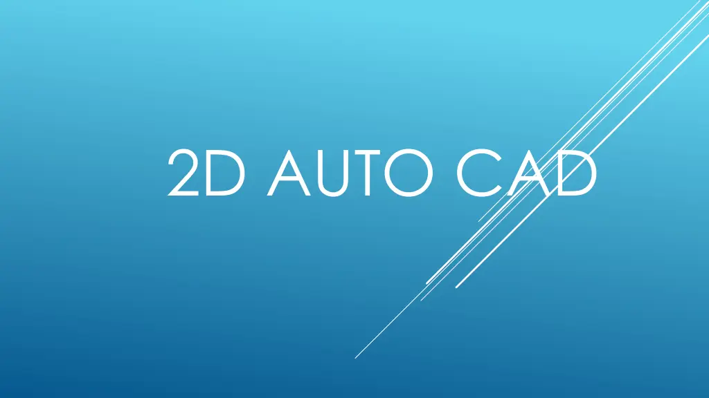 2d auto cad