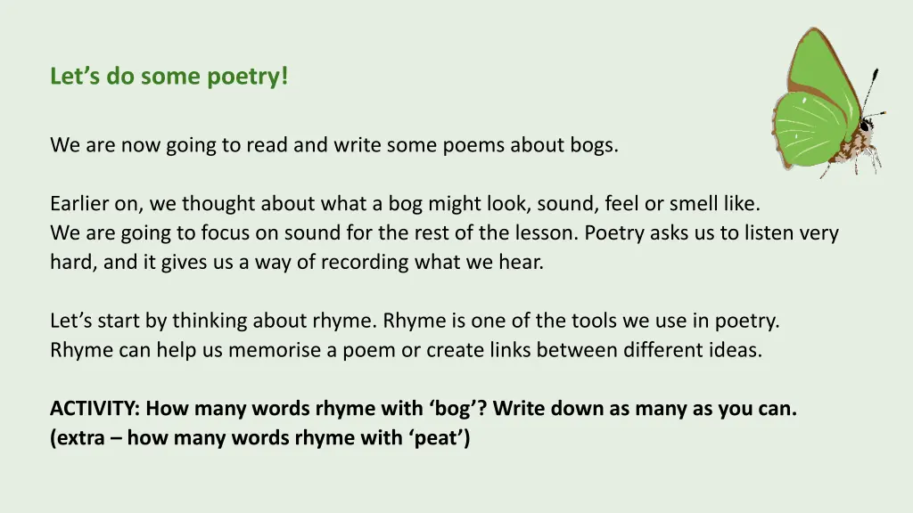 let s do some poetry