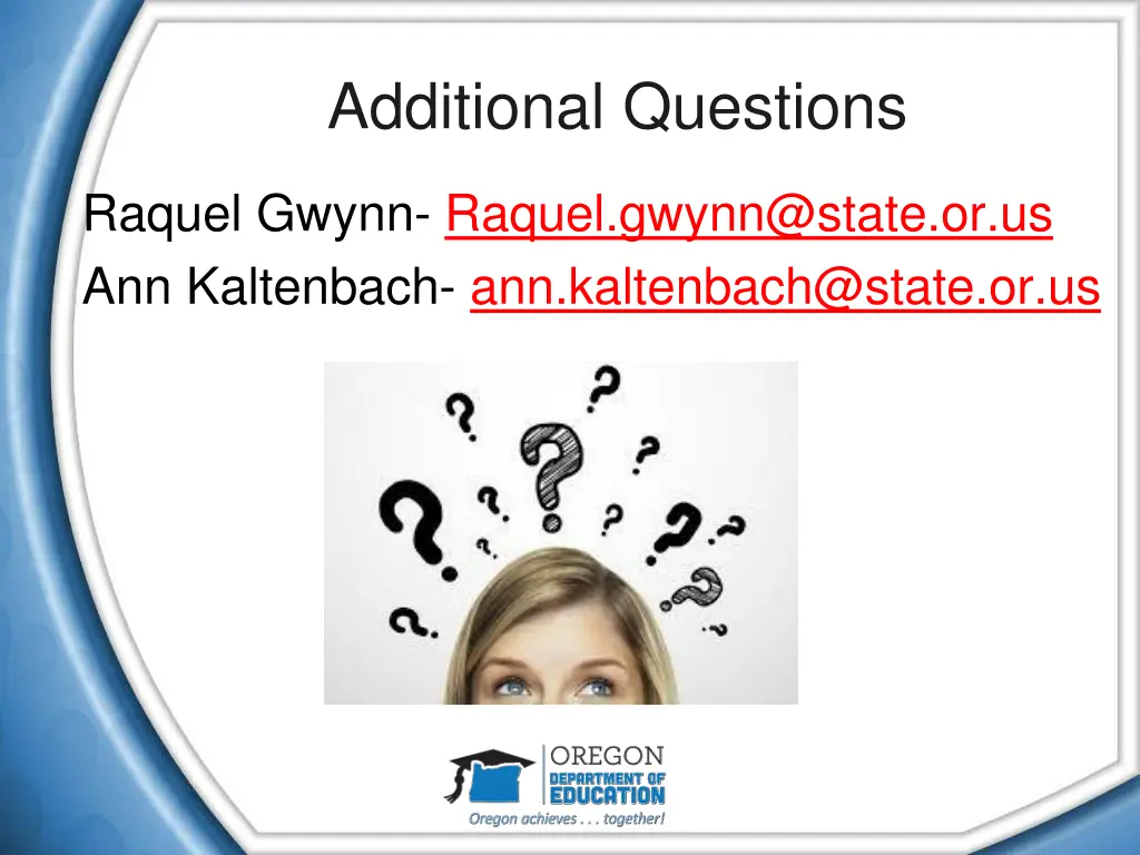 additional questions