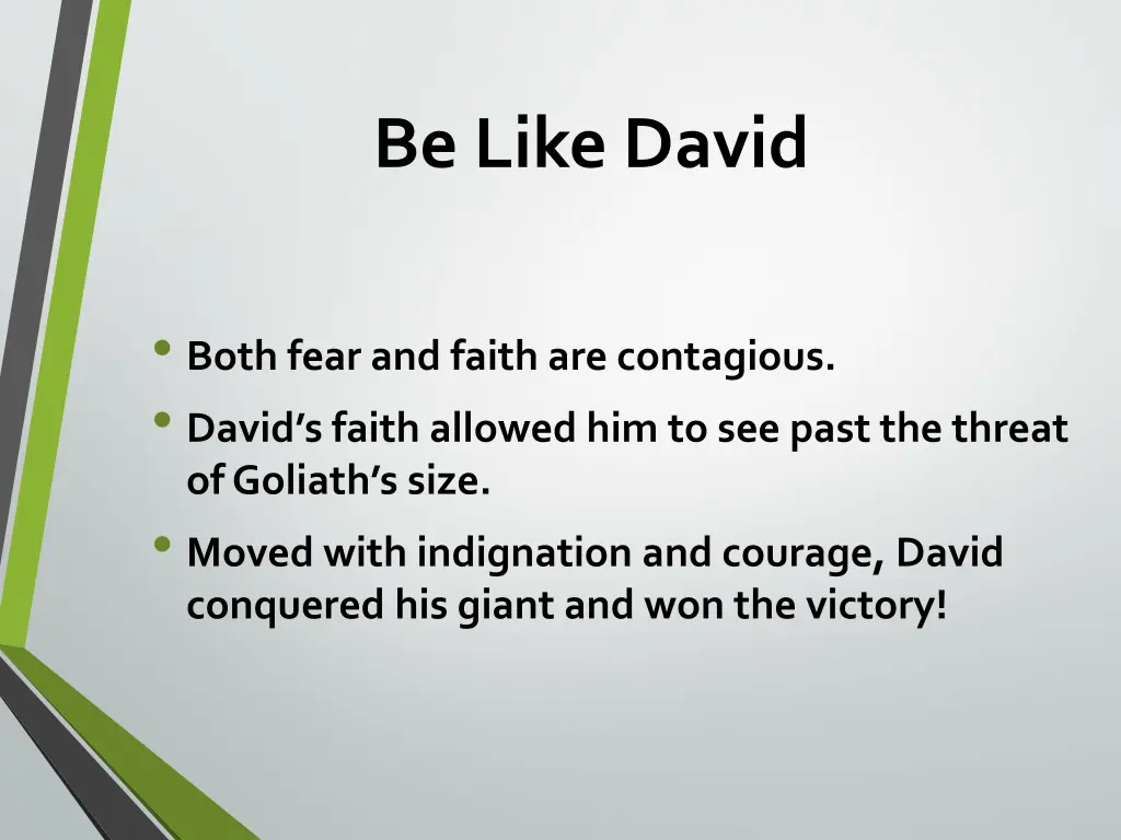 be like david 1